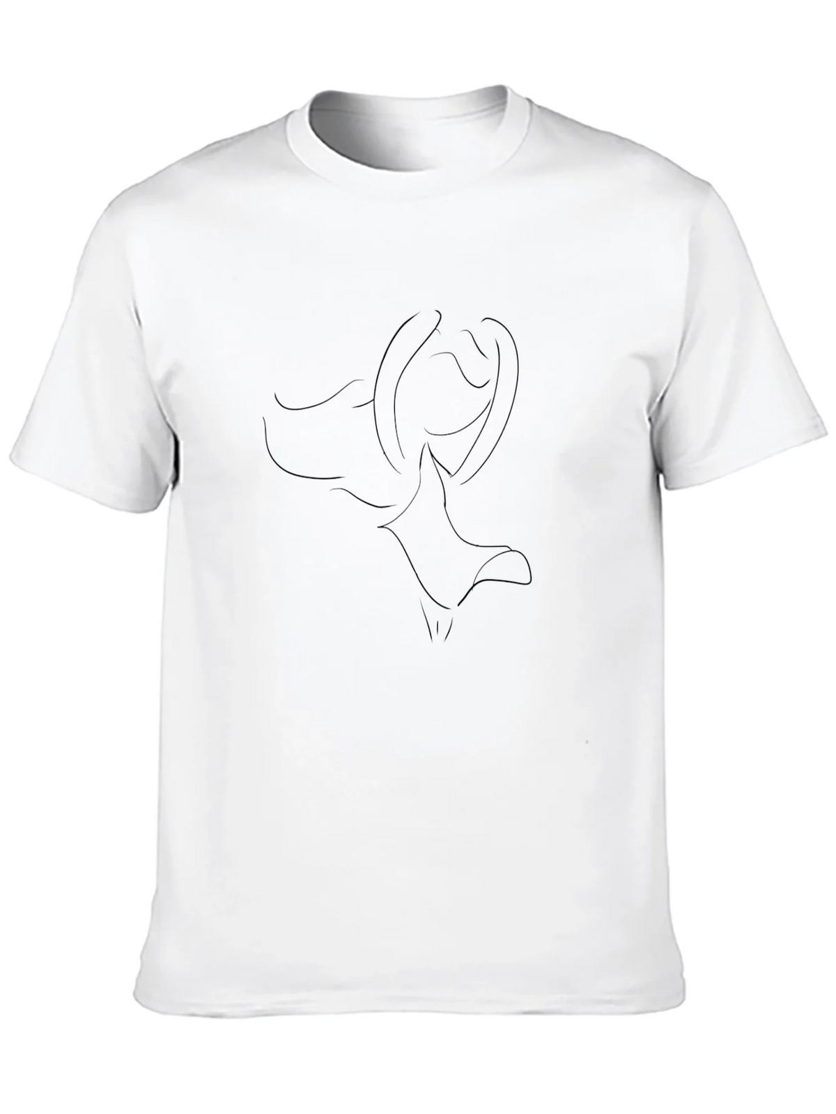 Abstract Line Art Graphic Tee product image 9