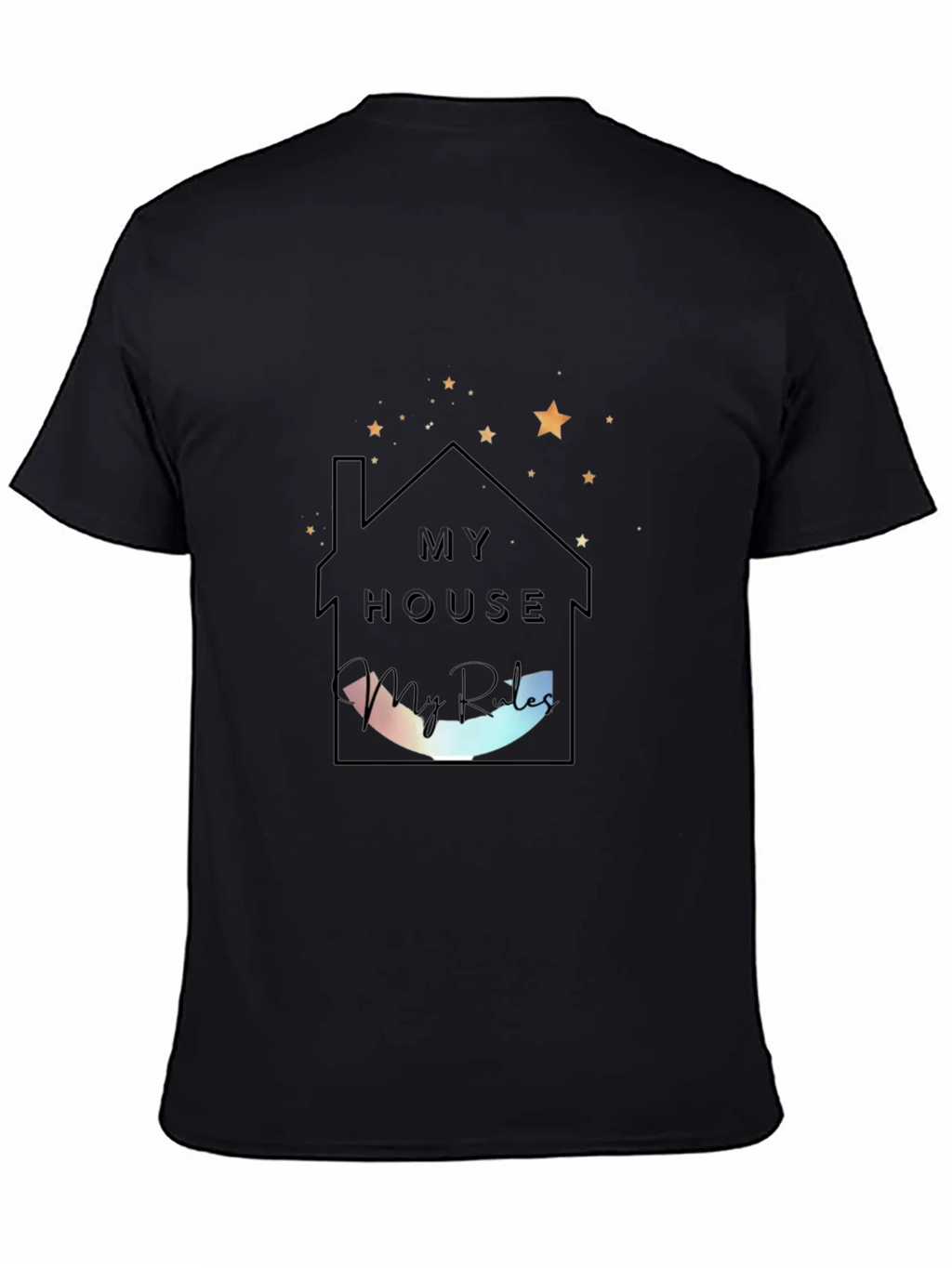 My House My Rules Black Tee product image 4