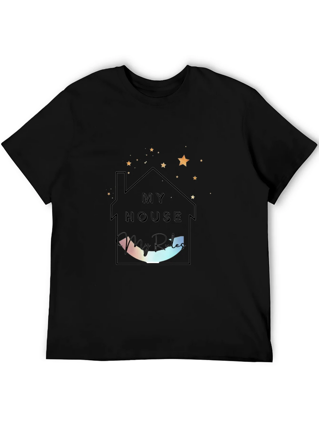 My House My Rules Black Tee product image 5