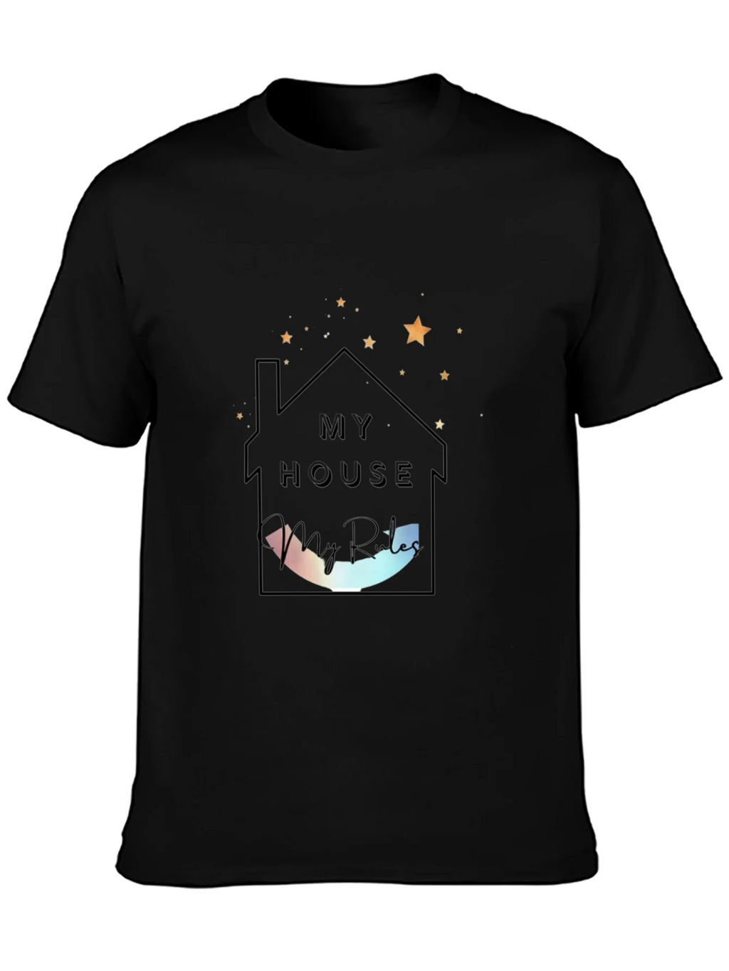 My House My Rules Black Tee product image 3