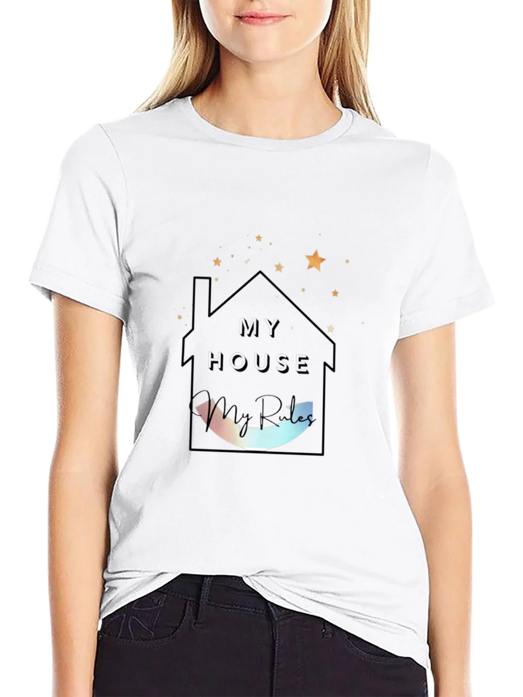 My House My Rules Black Tee product image 8
