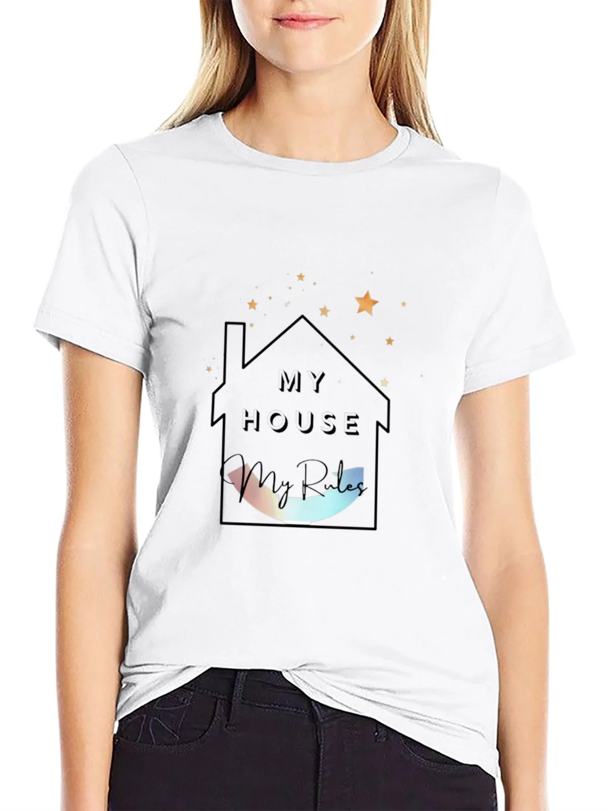 My House My Rules Black Tee product image 8