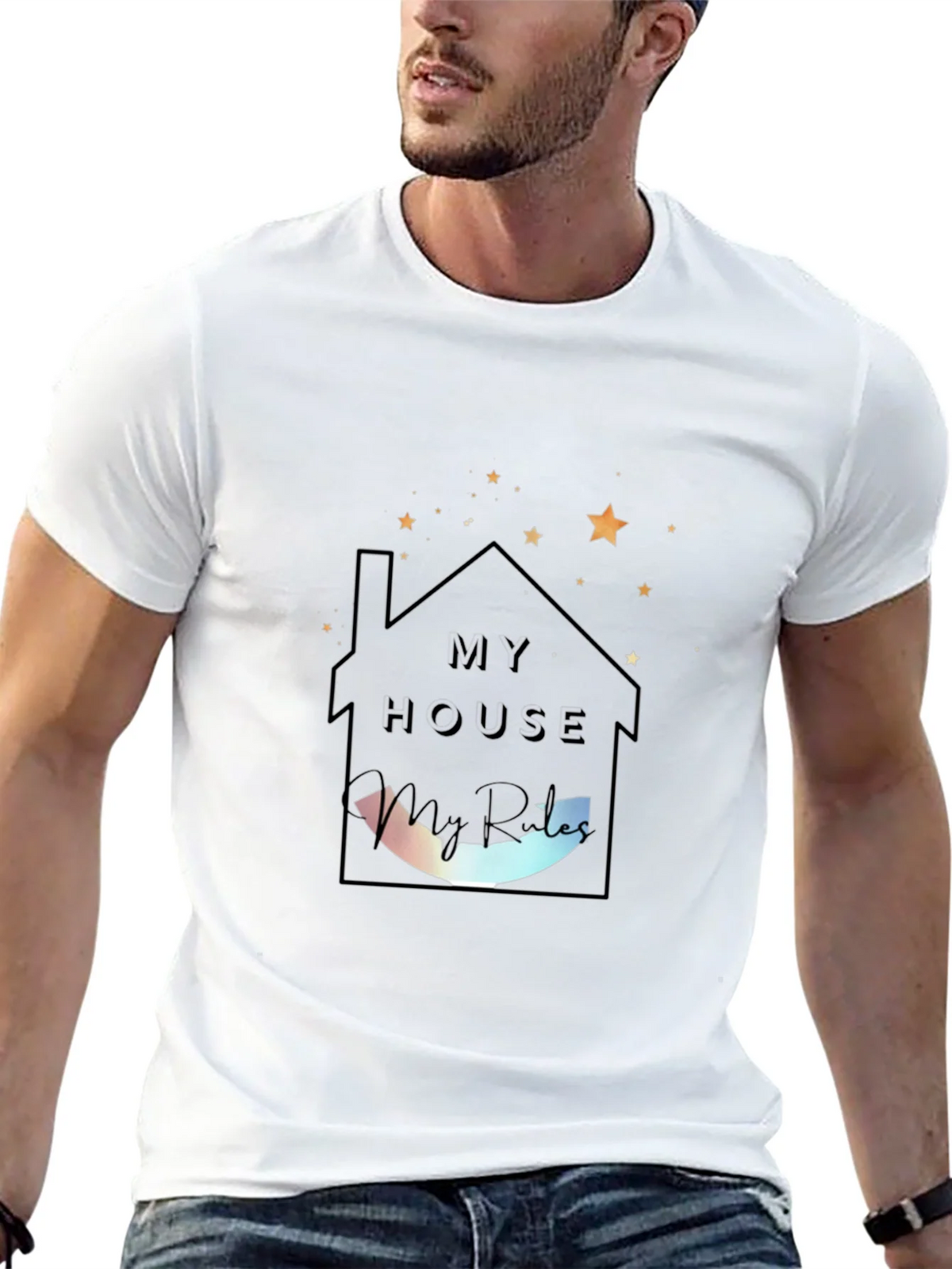 My House My Rules Black Tee product image 12