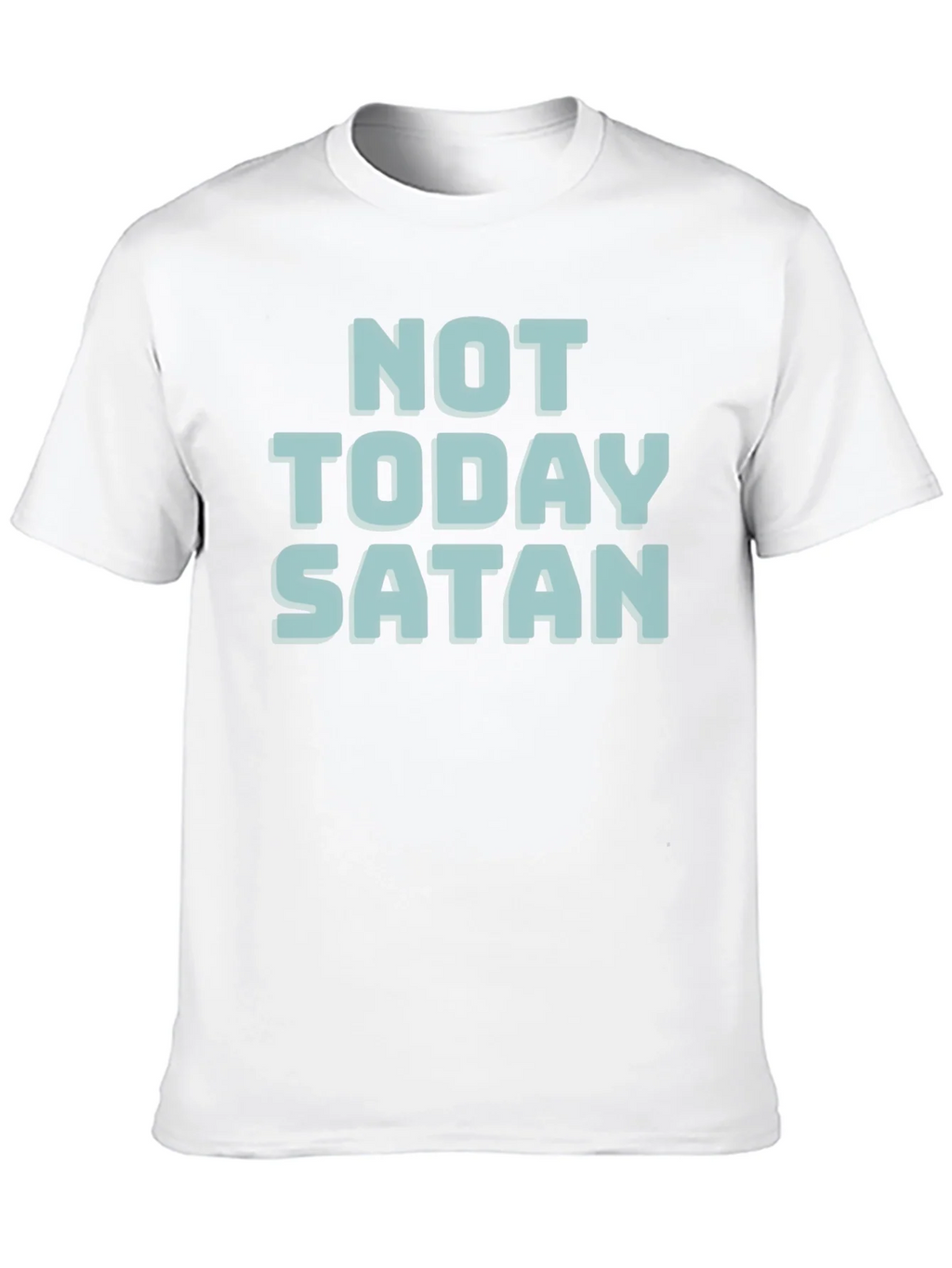 Not Today Satan T-Shirt - Black Cotton Tee product image 5