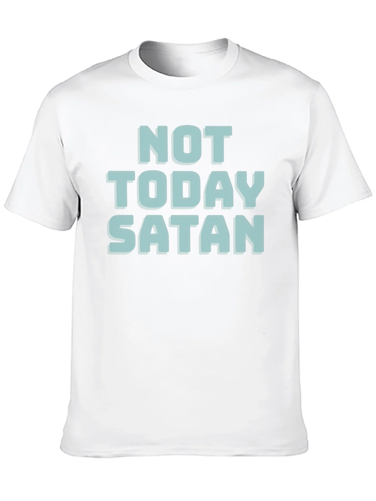 Not Today Satan T-Shirt - Black Cotton Tee product image 5