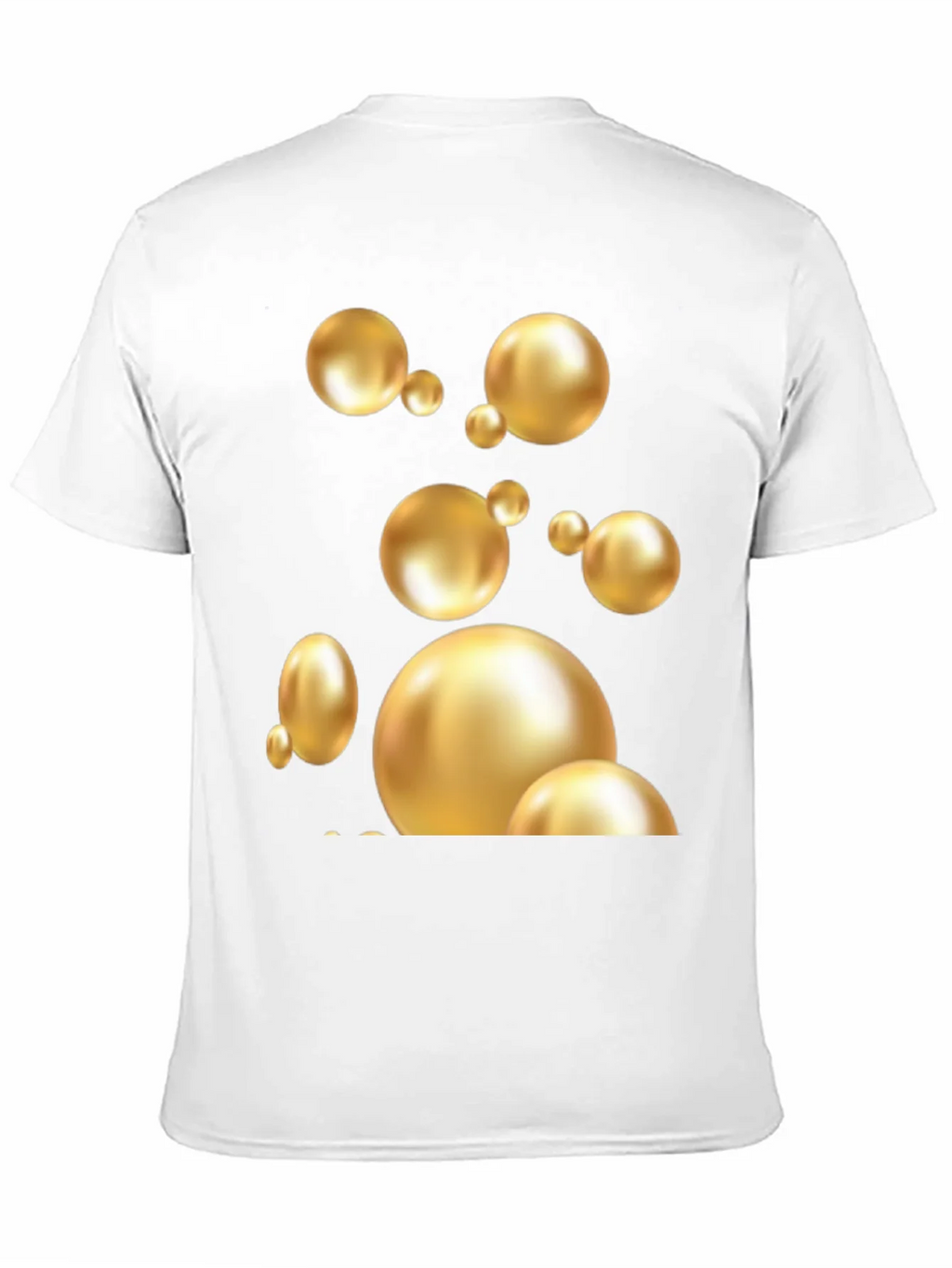 Golden Spheres Graphic Black T-Shirt product image 10