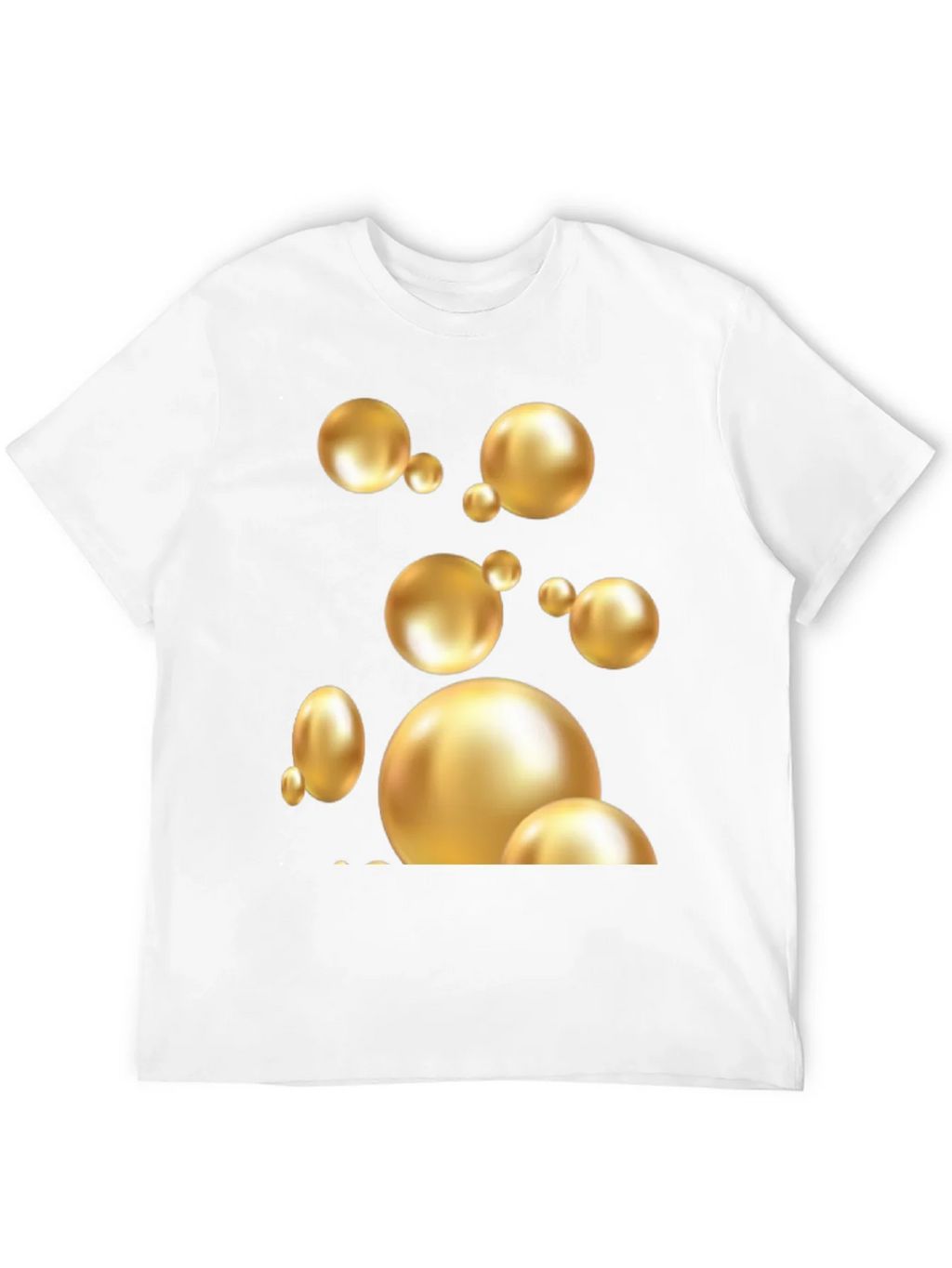 Golden Spheres Graphic Black T-Shirt product image 11