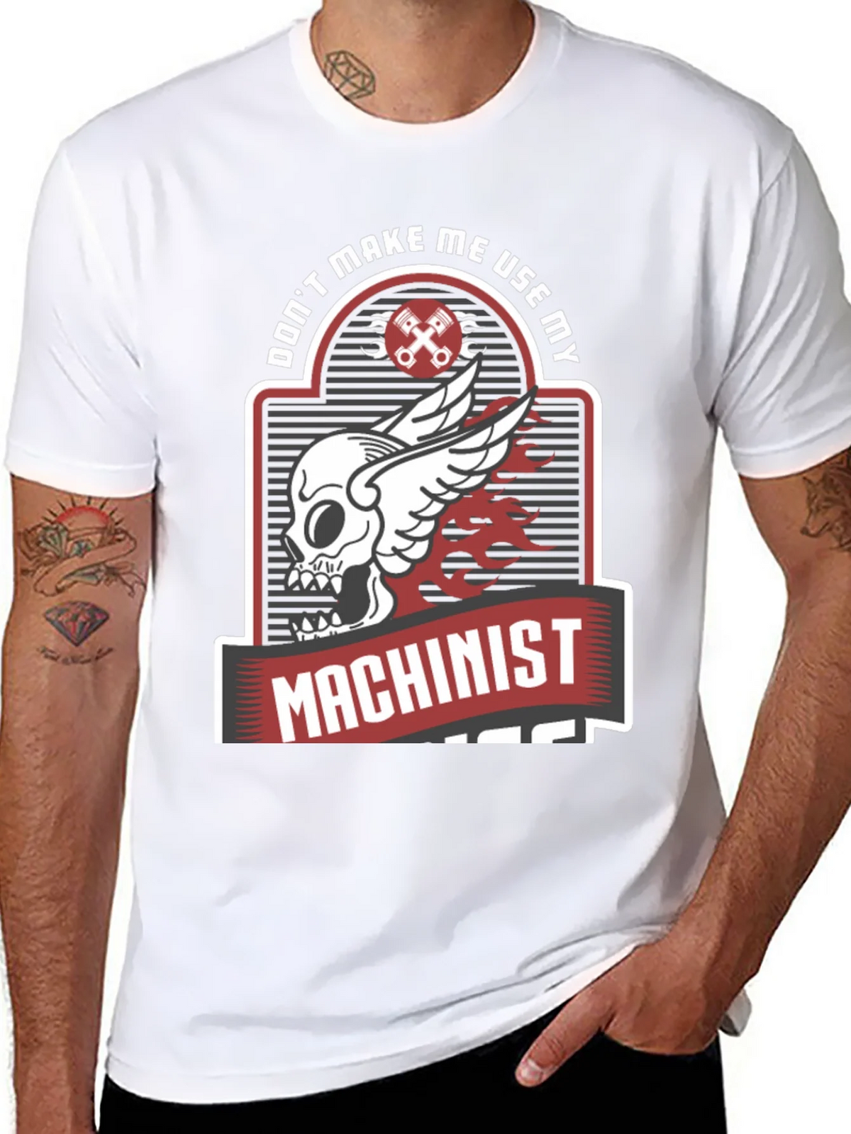 Dont Make Me Use My Machinist Tee product image 7