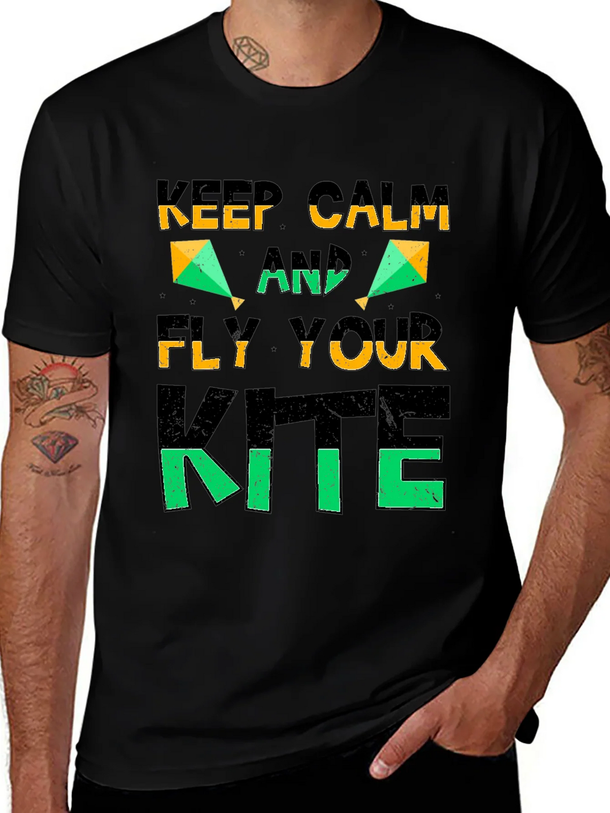 Keep Calm and Fly Your Kite Graphic T-Shirt product image 1