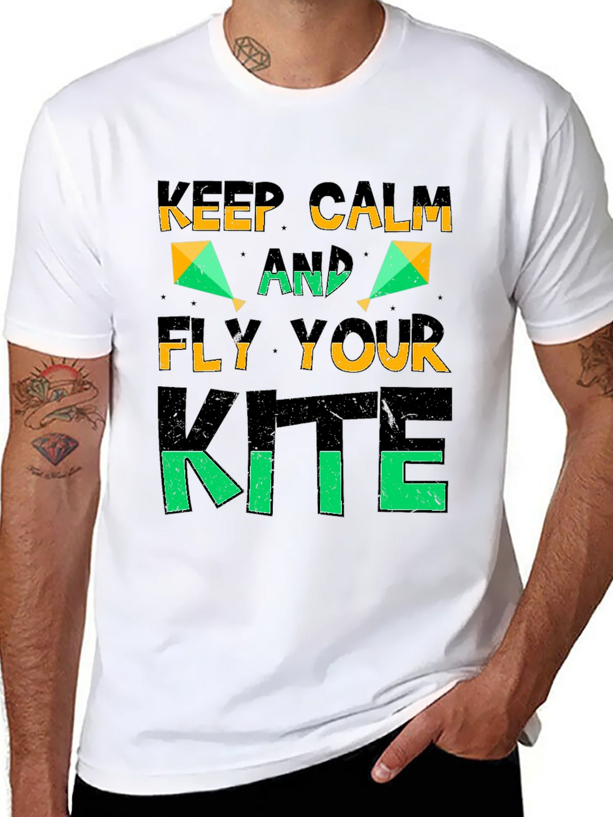 Keep Calm and Fly Your Kite Graphic T-Shirt product image 7