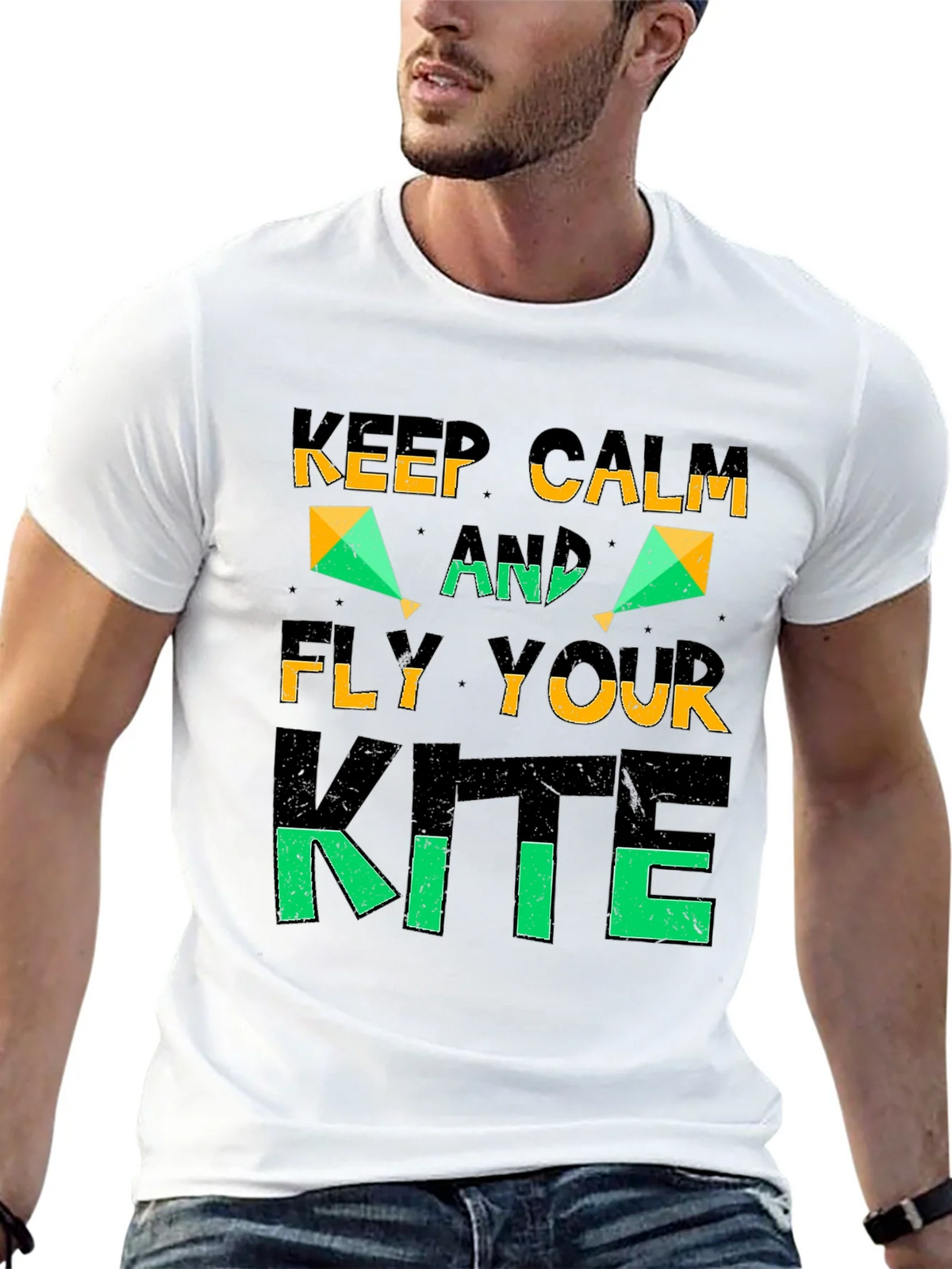 Keep Calm and Fly Your Kite Graphic T-Shirt product image 12
