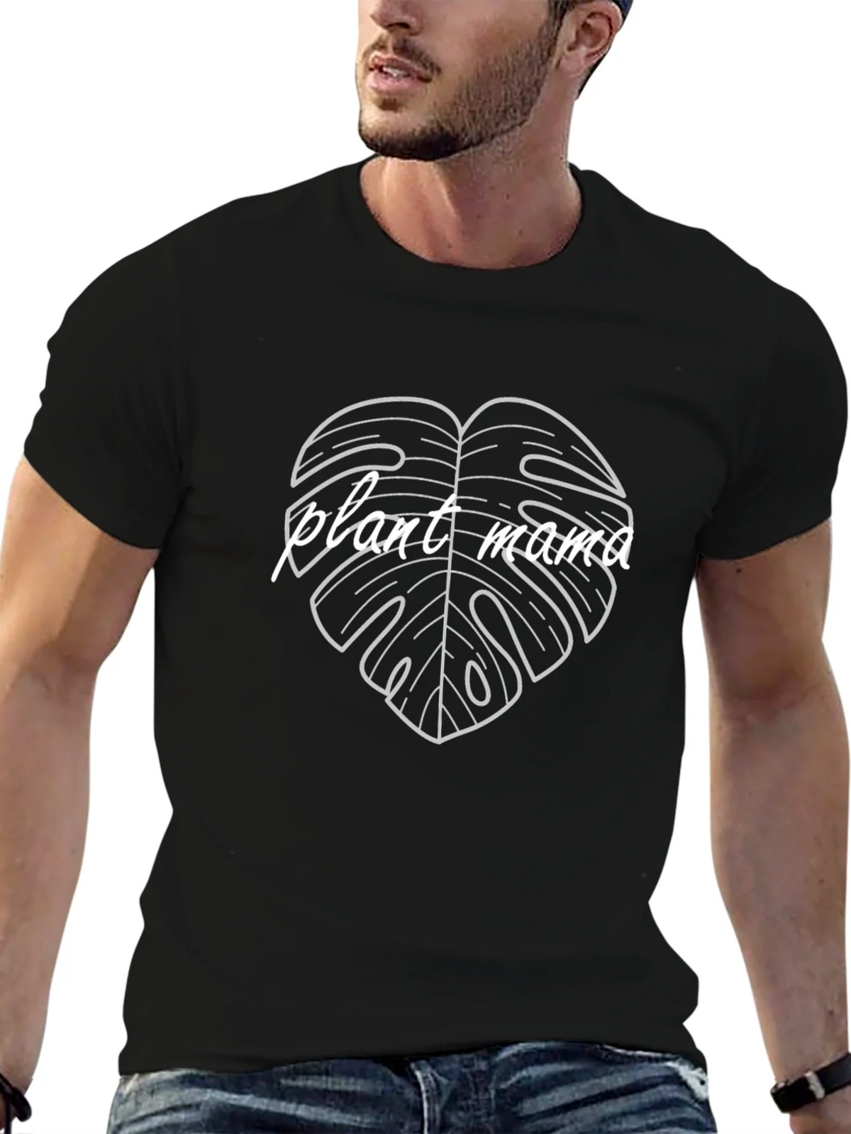 Plant Mama Tee - Black Cotton T-Shirt product image 5