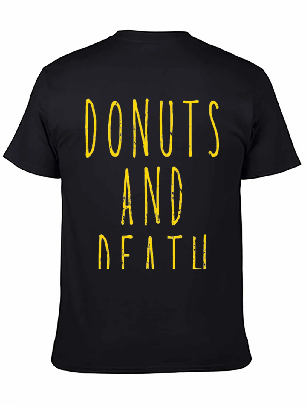 Donuts And Death Graphic Tee - Black product image 4