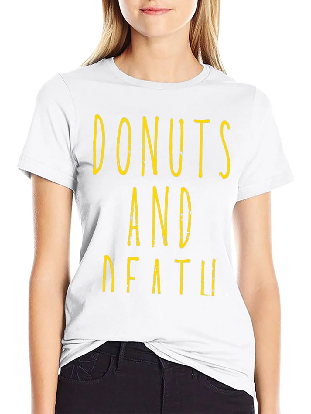 Donuts And Death Graphic Tee - Black product image 8