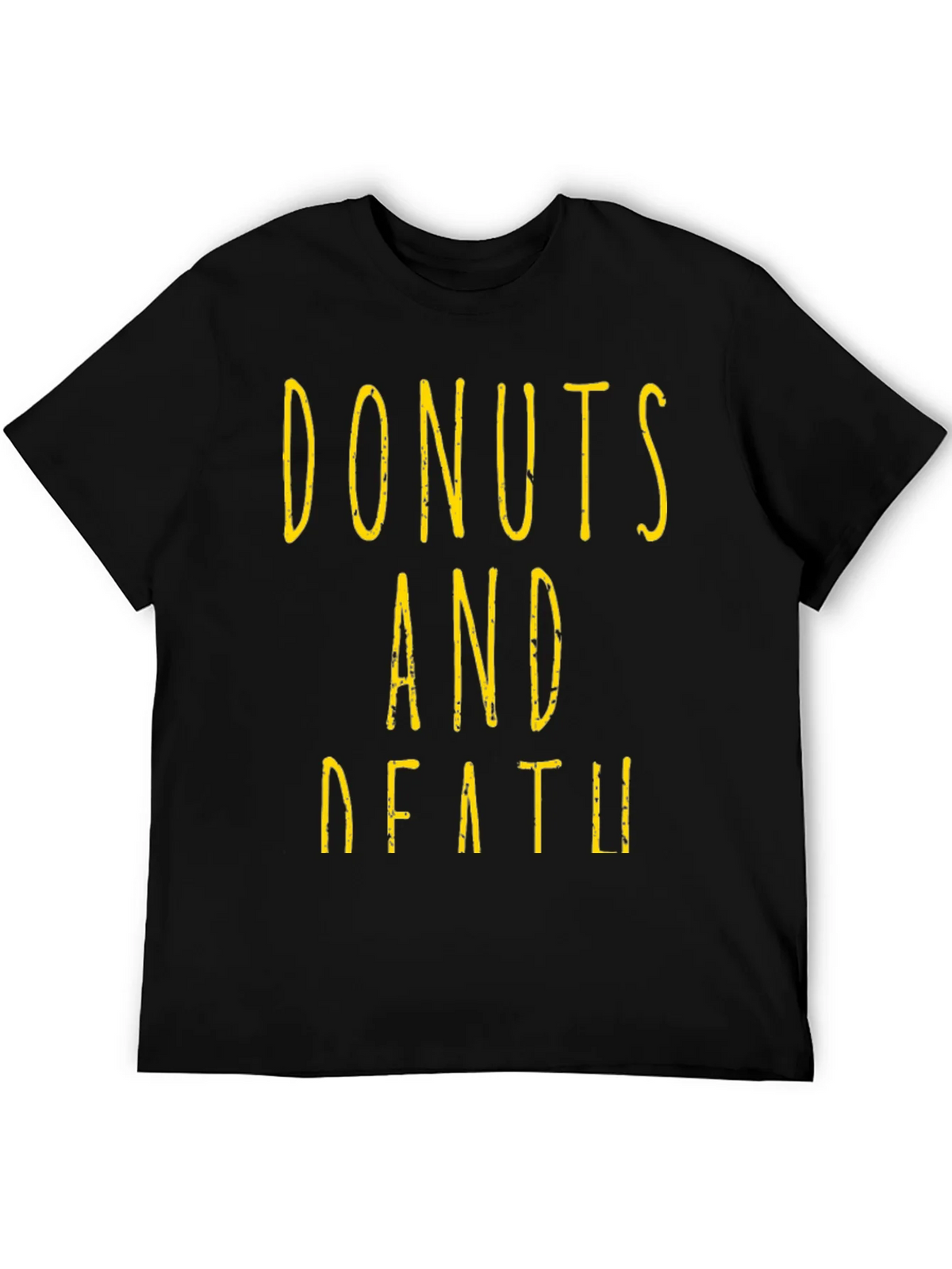 Donuts And Death Graphic Tee - Black product image 5