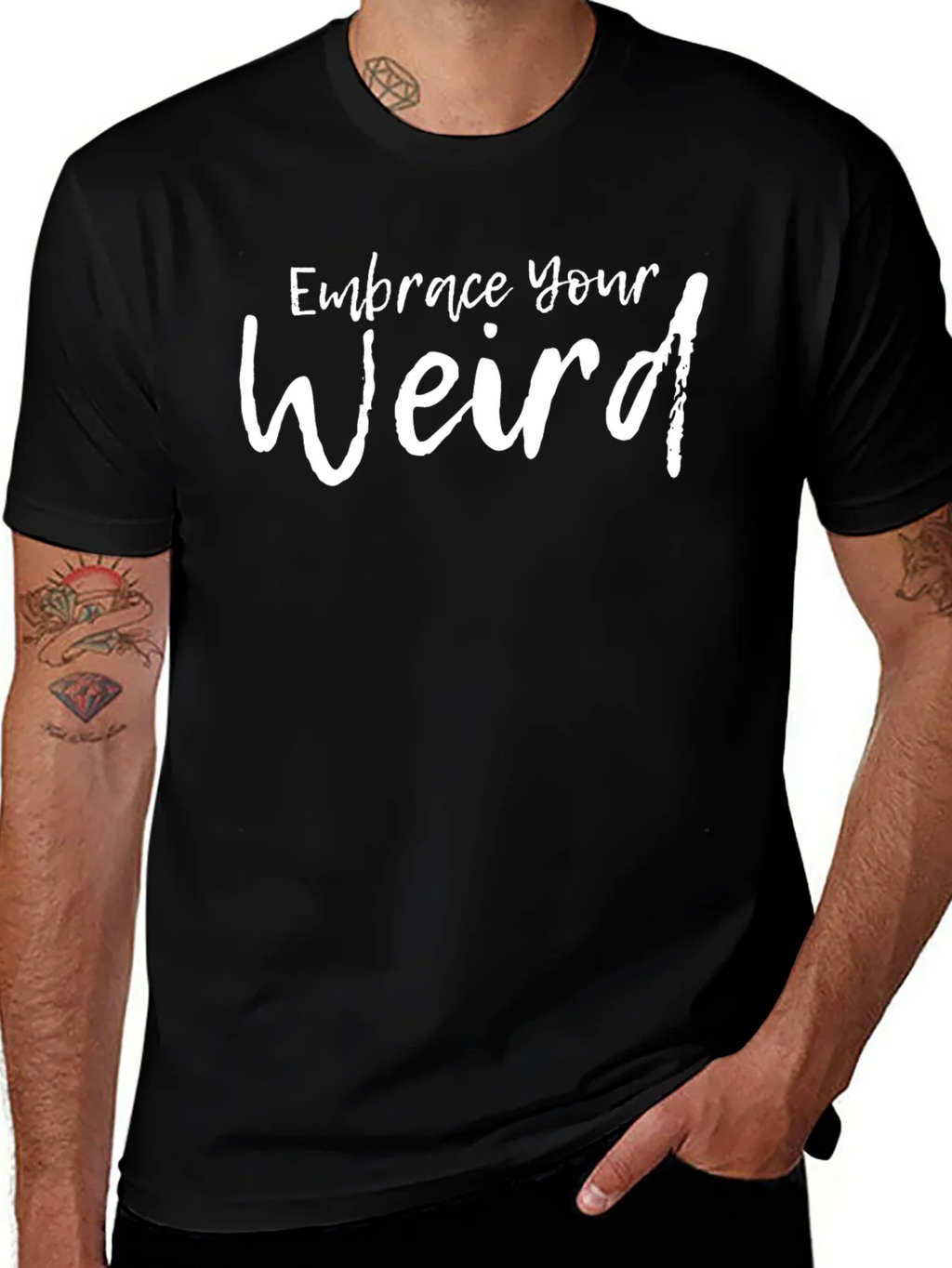 Embrace Your Weird Black Graphic Tee product image 1