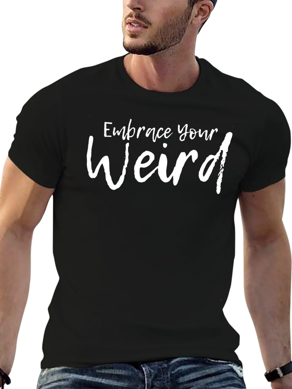 Embrace Your Weird Black Graphic Tee product image 6
