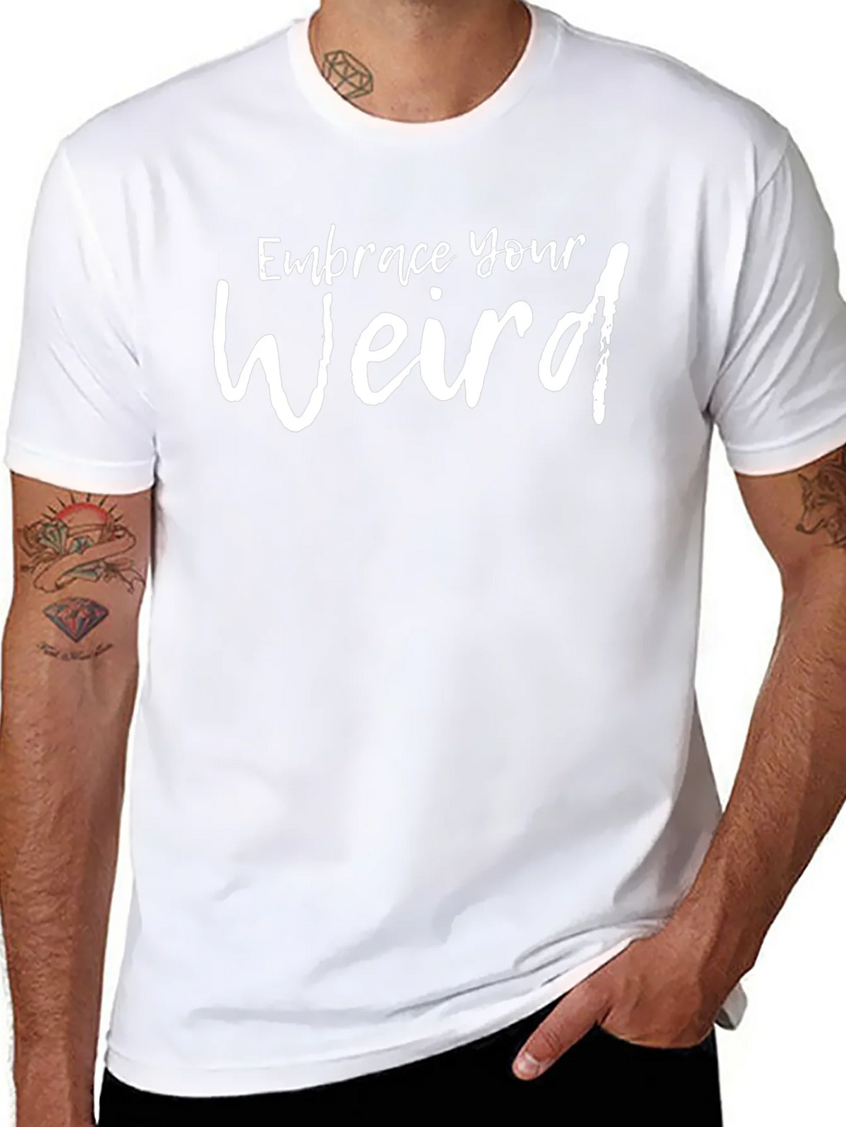 Embrace Your Weird Black Graphic Tee product image 7