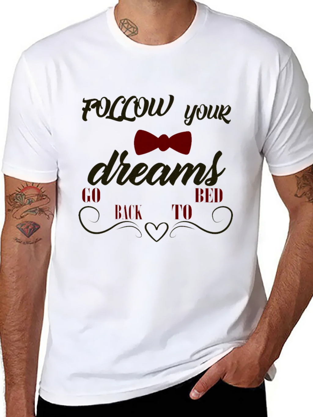 Funny Follow Your Dreams Graphic Tee product image 7