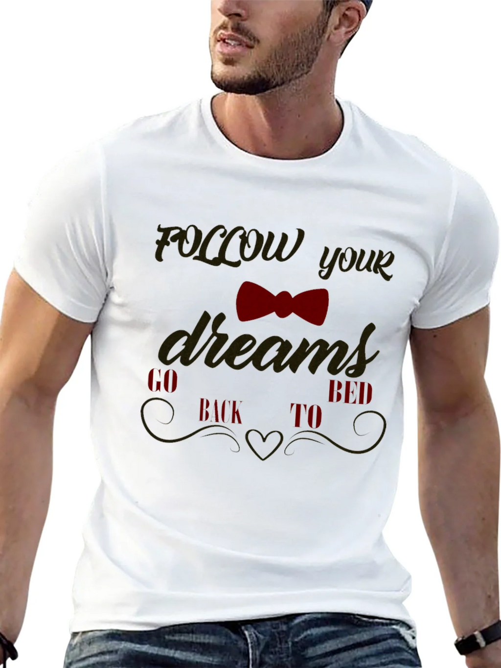 Funny Follow Your Dreams Graphic Tee product image 12