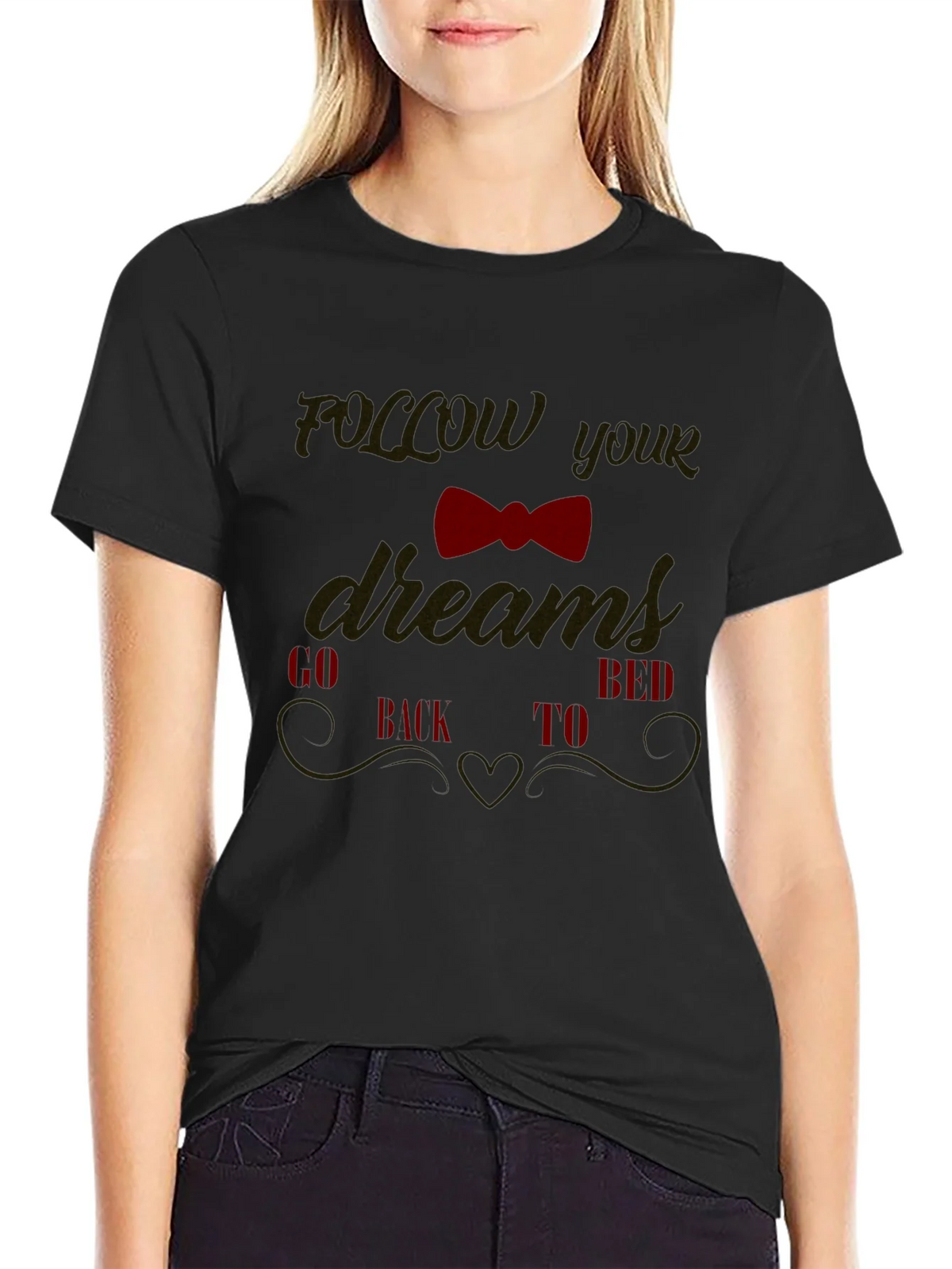 Funny Follow Your Dreams Graphic Tee product image 2