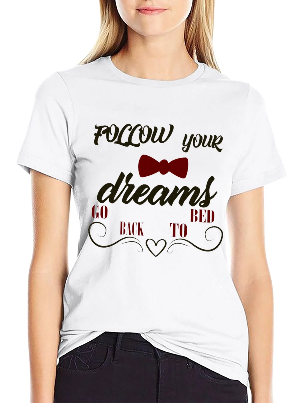 Funny Follow Your Dreams Graphic Tee product image 8