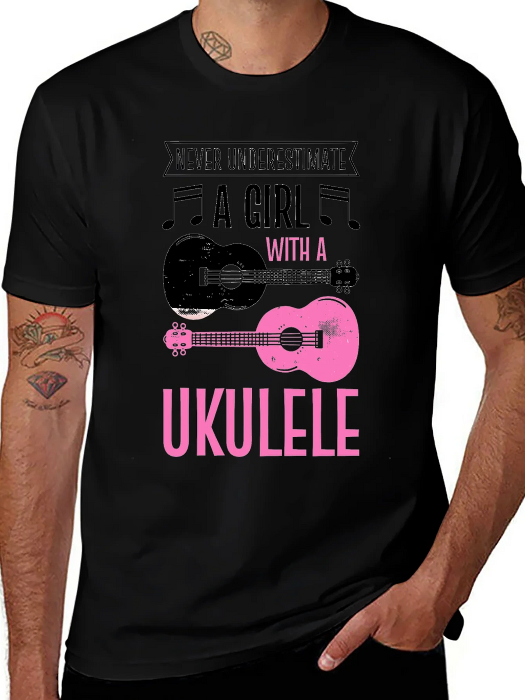 Ukulele Girl Graphic T-Shirt product image 1