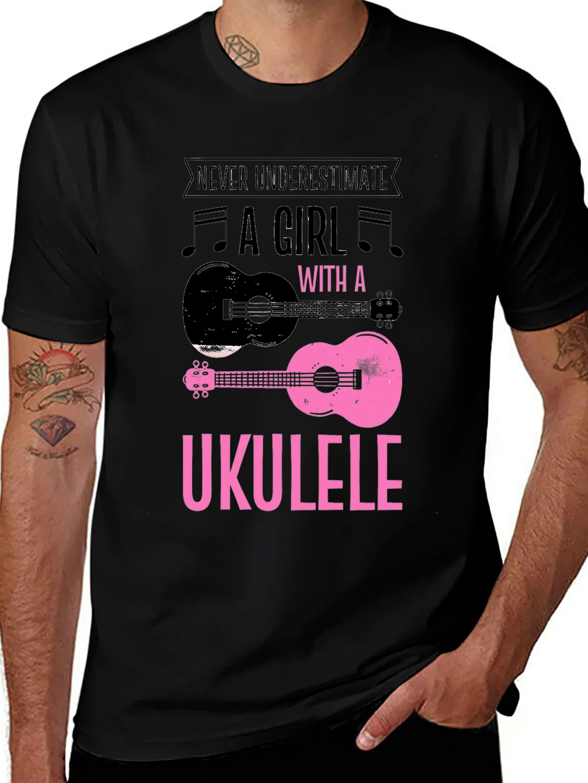 Ukulele Girl Graphic T-Shirt product image 1