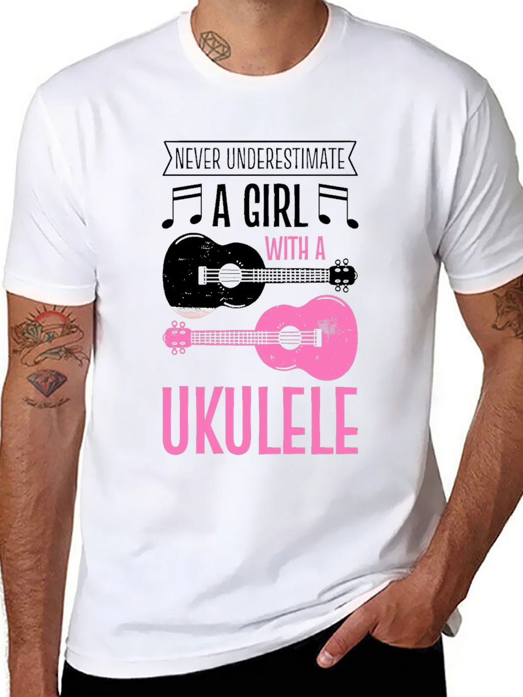 Ukulele Girl Graphic T-Shirt product image 7