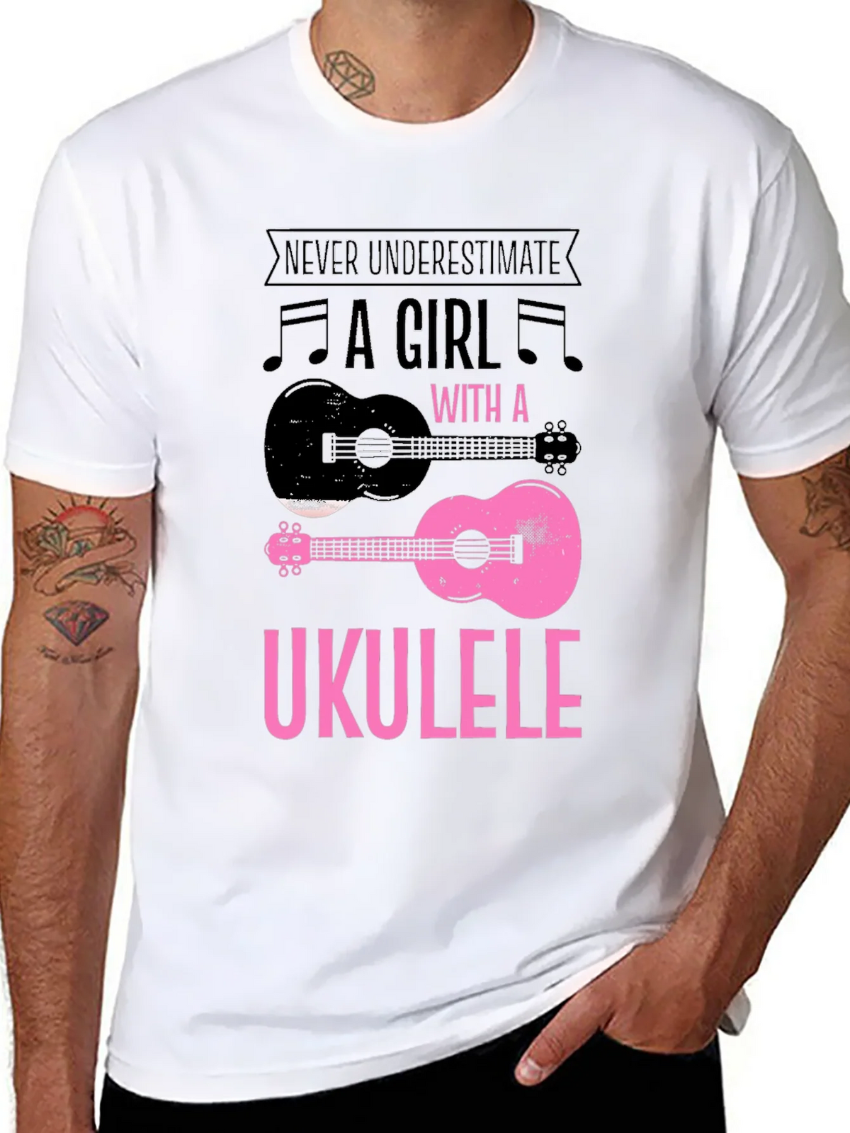 Ukulele Girl Graphic T-Shirt product image 7