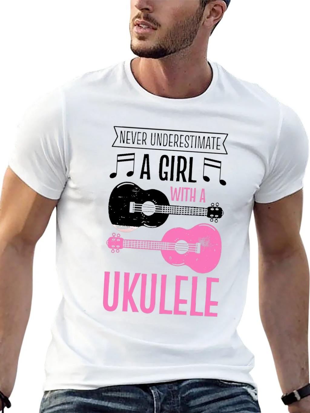 Ukulele Girl Graphic T-Shirt product image 12