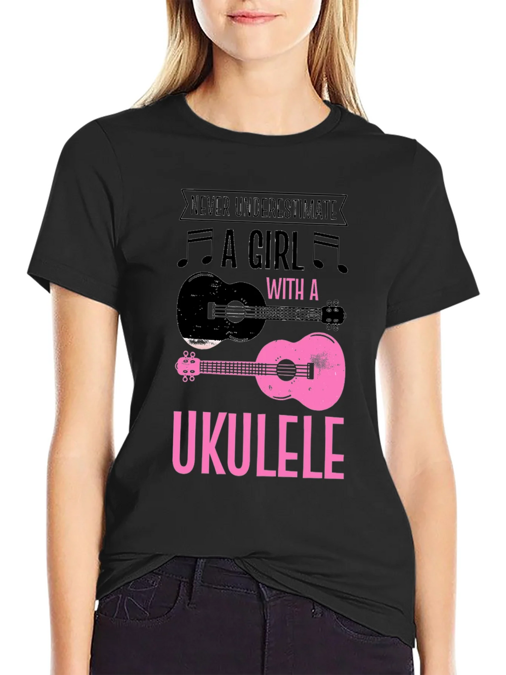 Ukulele Girl Graphic T-Shirt product image 2