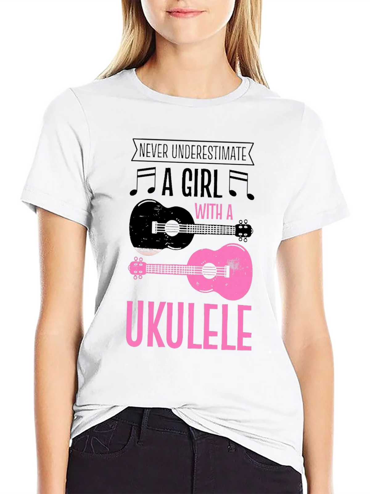 Ukulele Girl Graphic T-Shirt product image 8