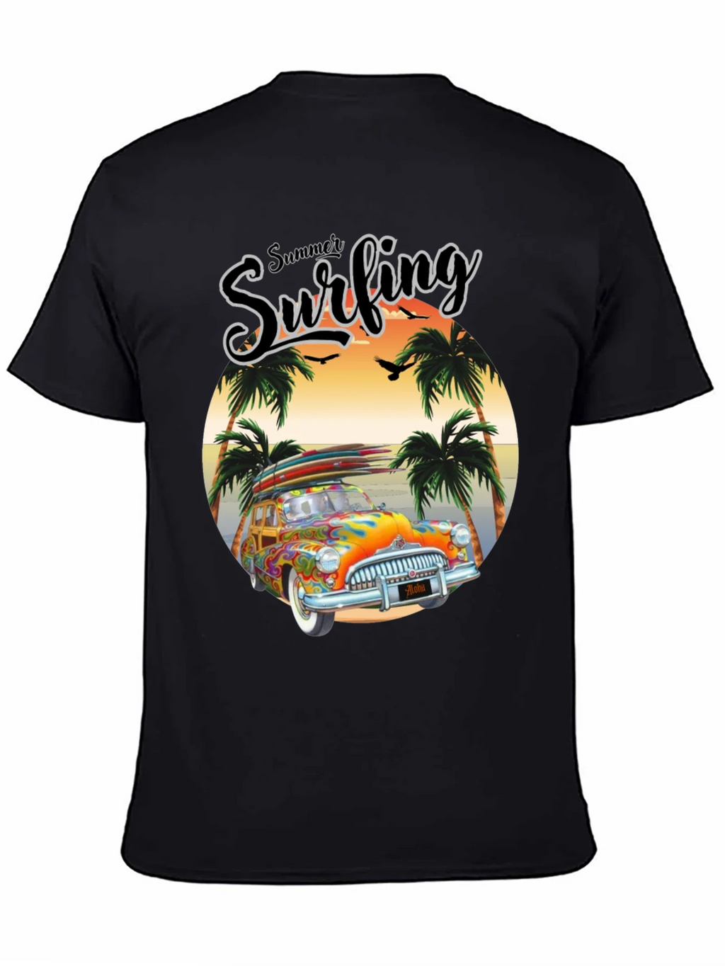 Summer Surfing Graphic Tee - Beach Van T-Shirt product image 4