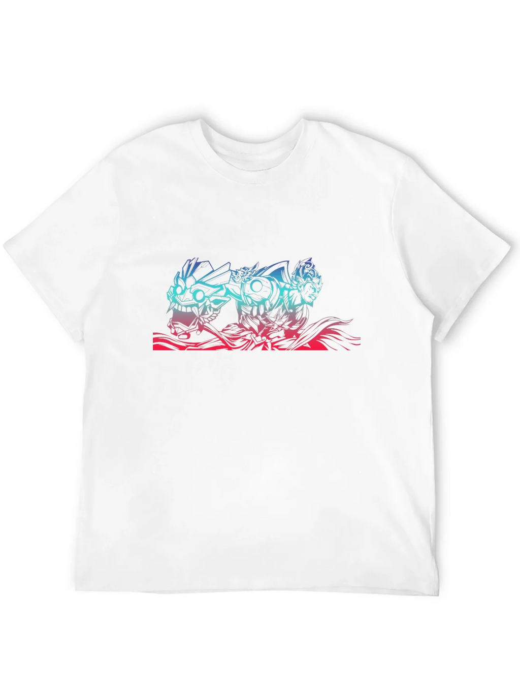 Anime Mask Graphic Tee - Black Cotton T-Shirt product image 11