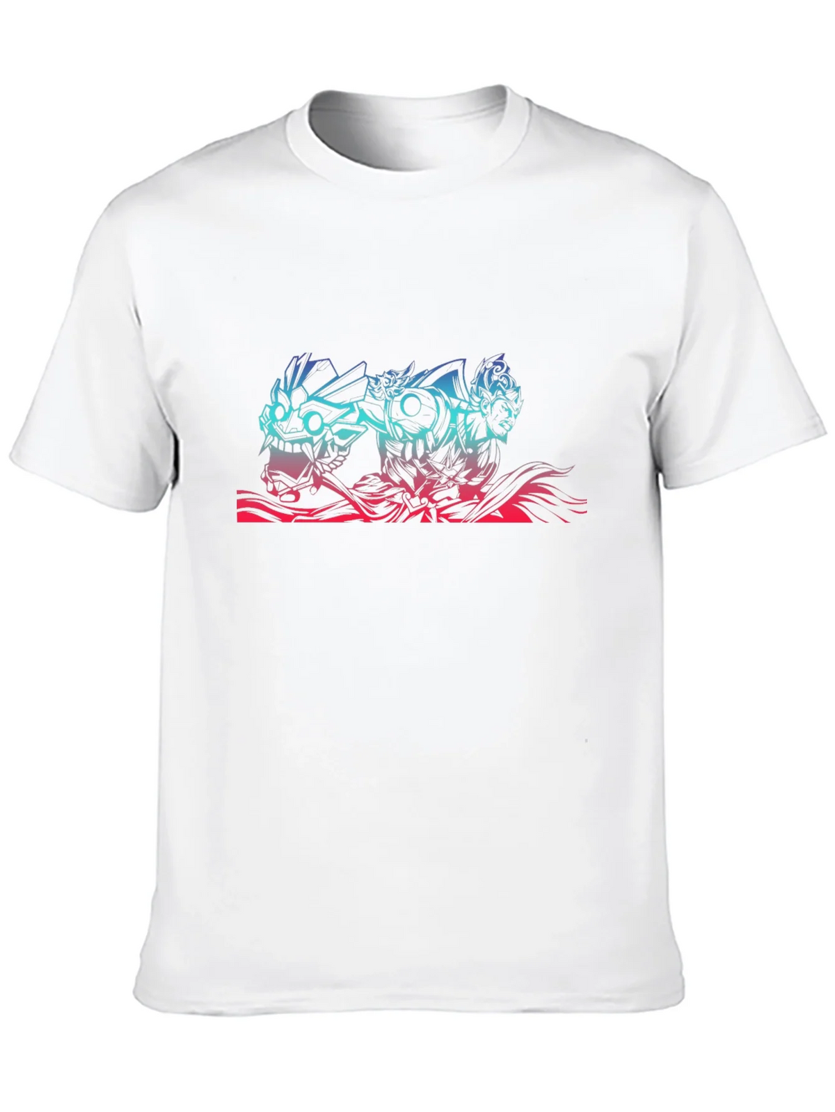 Anime Mask Graphic Tee - Black Cotton T-Shirt product image 9
