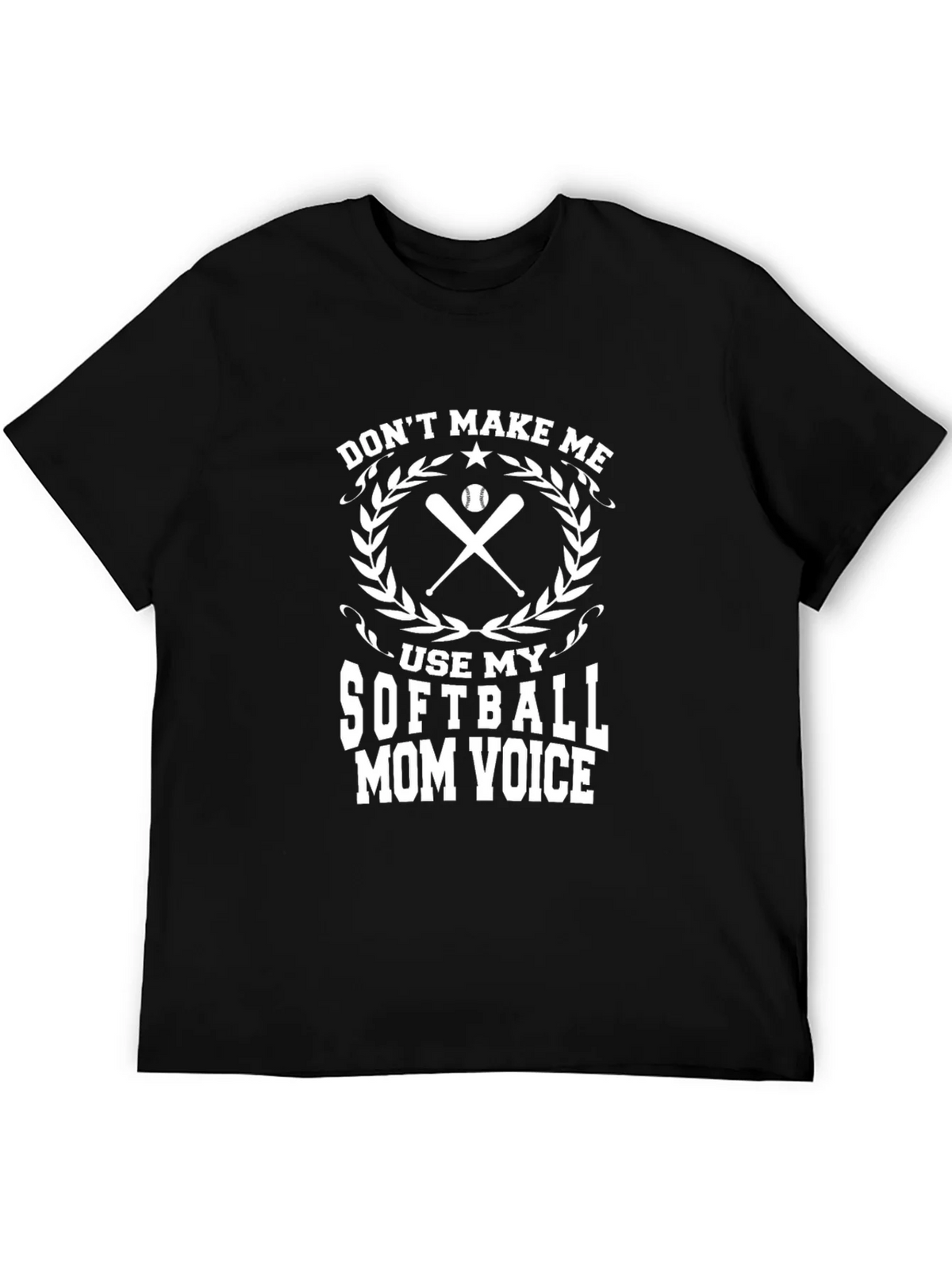 Softball Mom Voice T-Shirt - Black product image 5