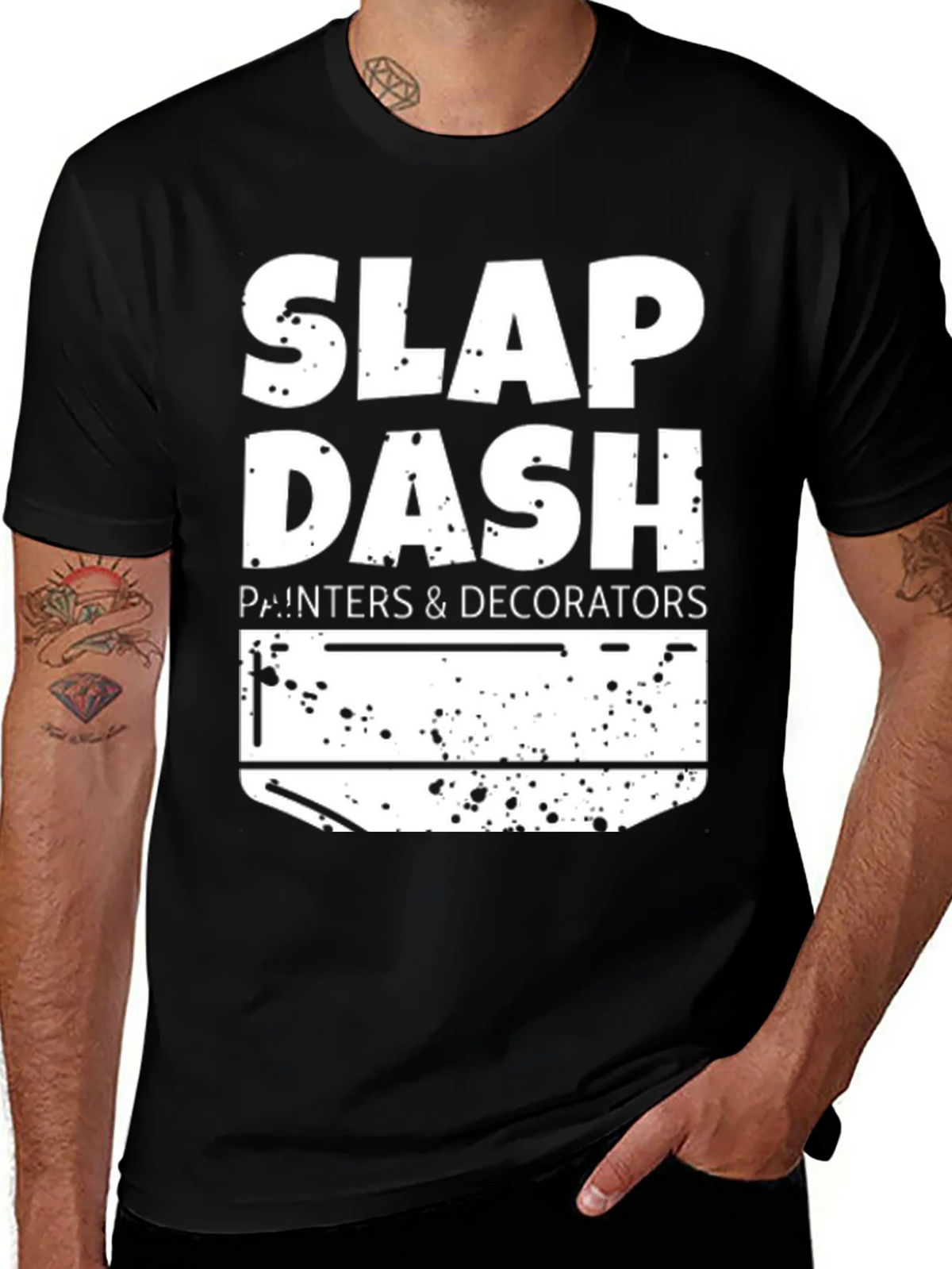 Slap Dash Painters T-Shirt - Funny Decorator Tee product image 1