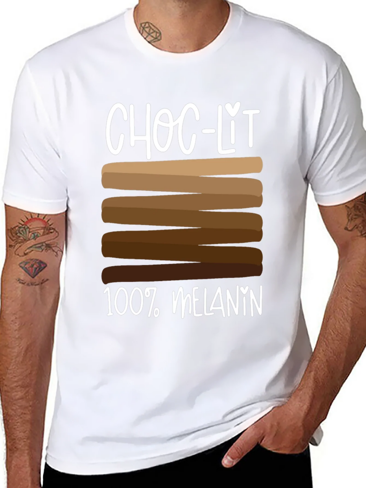 Choc-Lit 100% Melanin T-Shirt product image 7