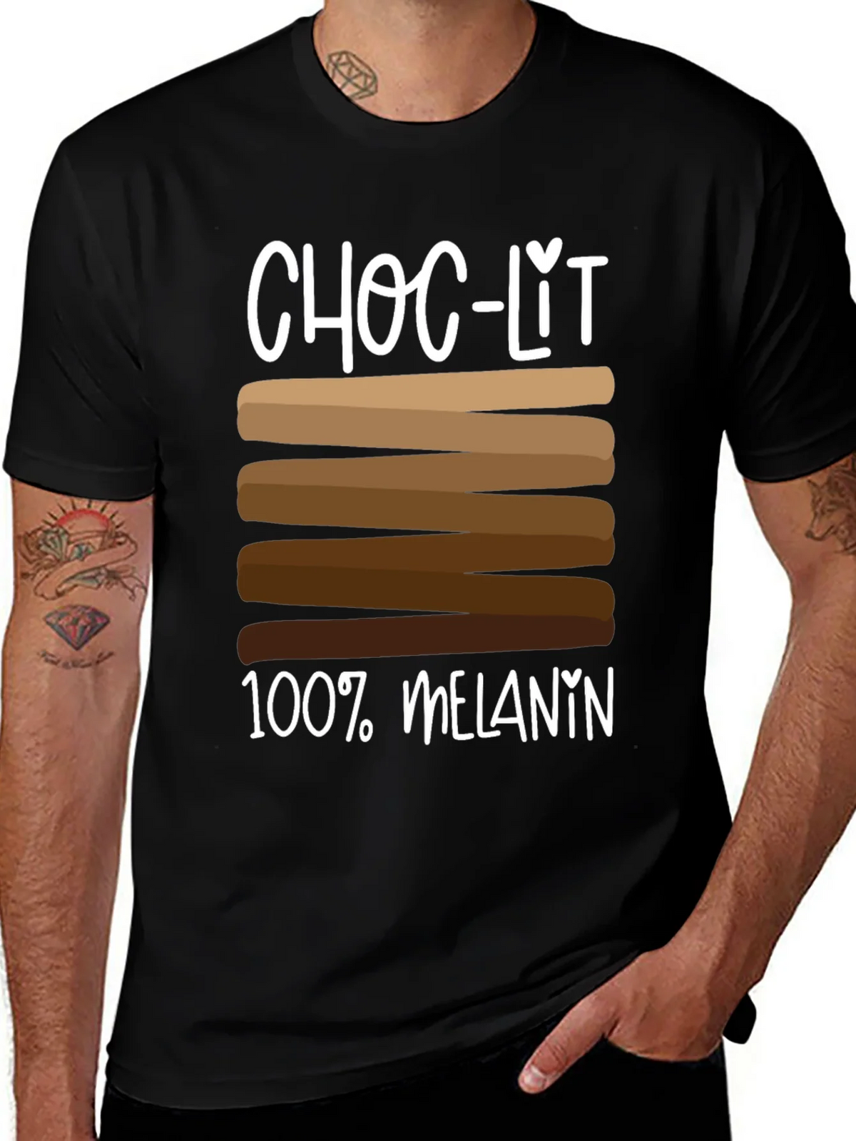 Choc-Lit 100% Melanin T-Shirt product image 1