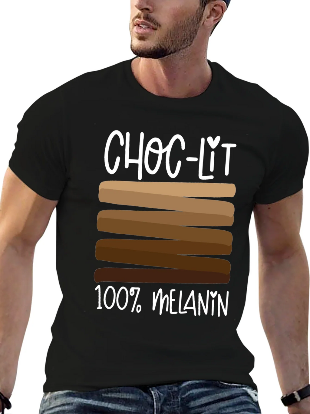 Choc-Lit 100% Melanin T-Shirt product image 6