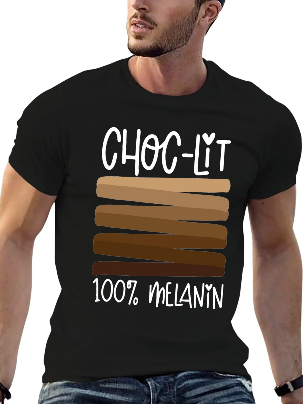 Choc-Lit 100% Melanin T-Shirt product image 6