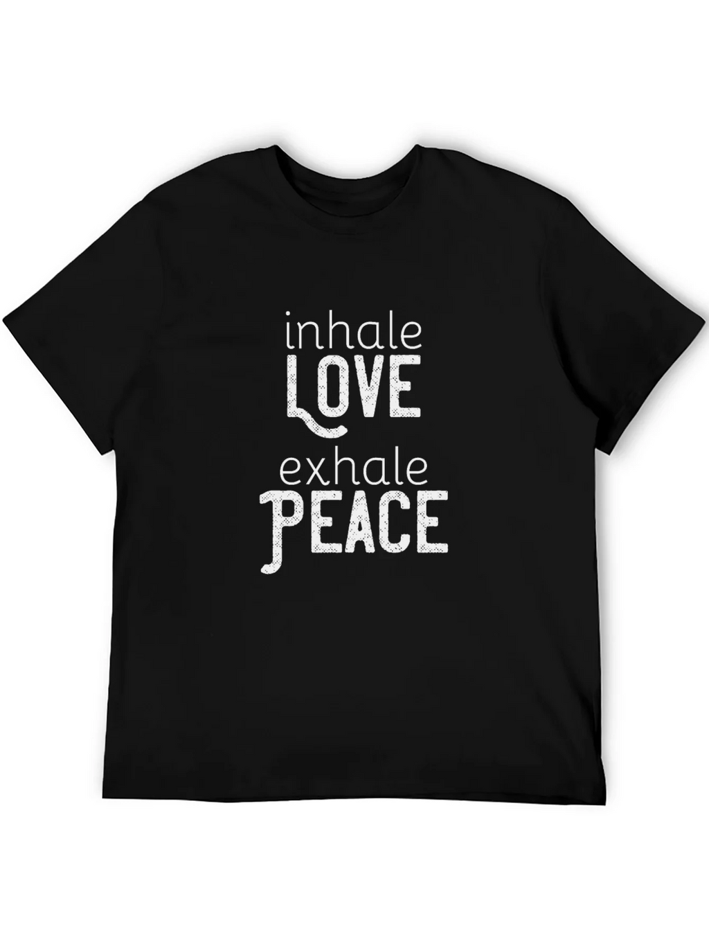 Inhale Love Exhale Peace Graphic Tee - Black product image 4