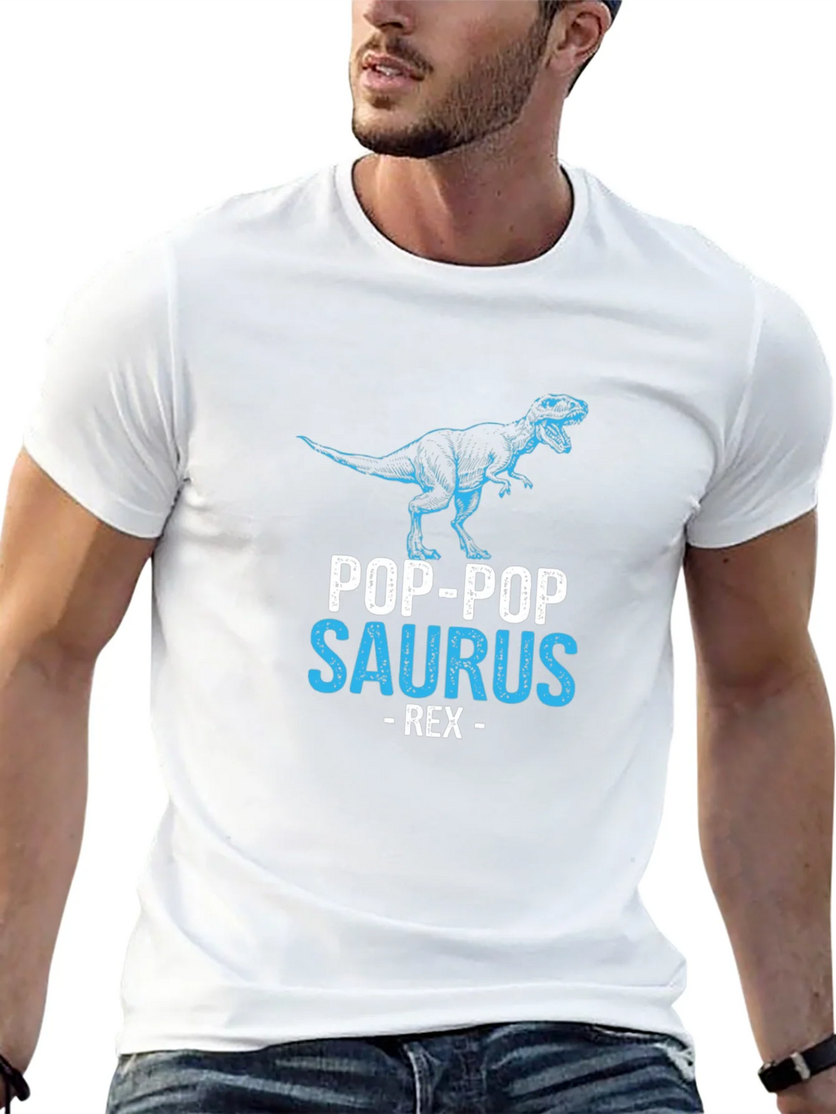 Pop-Pop Saurus Rex Graphic T-Shirt product image 12
