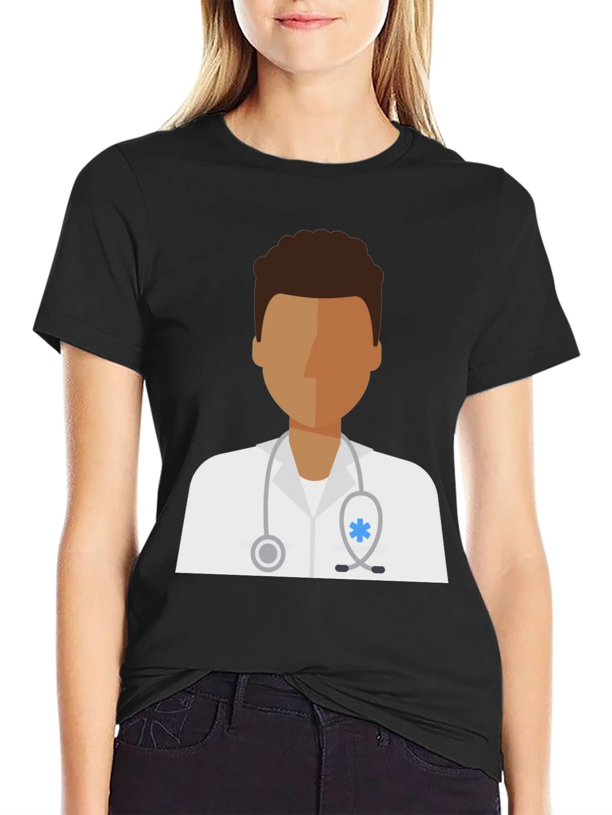 Doctor Graphic Tee - Unisex Black Cotton T-Shirt product image 2