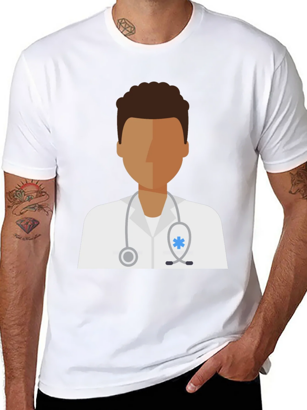 Doctor Graphic Tee - Unisex Black Cotton T-Shirt product image 7