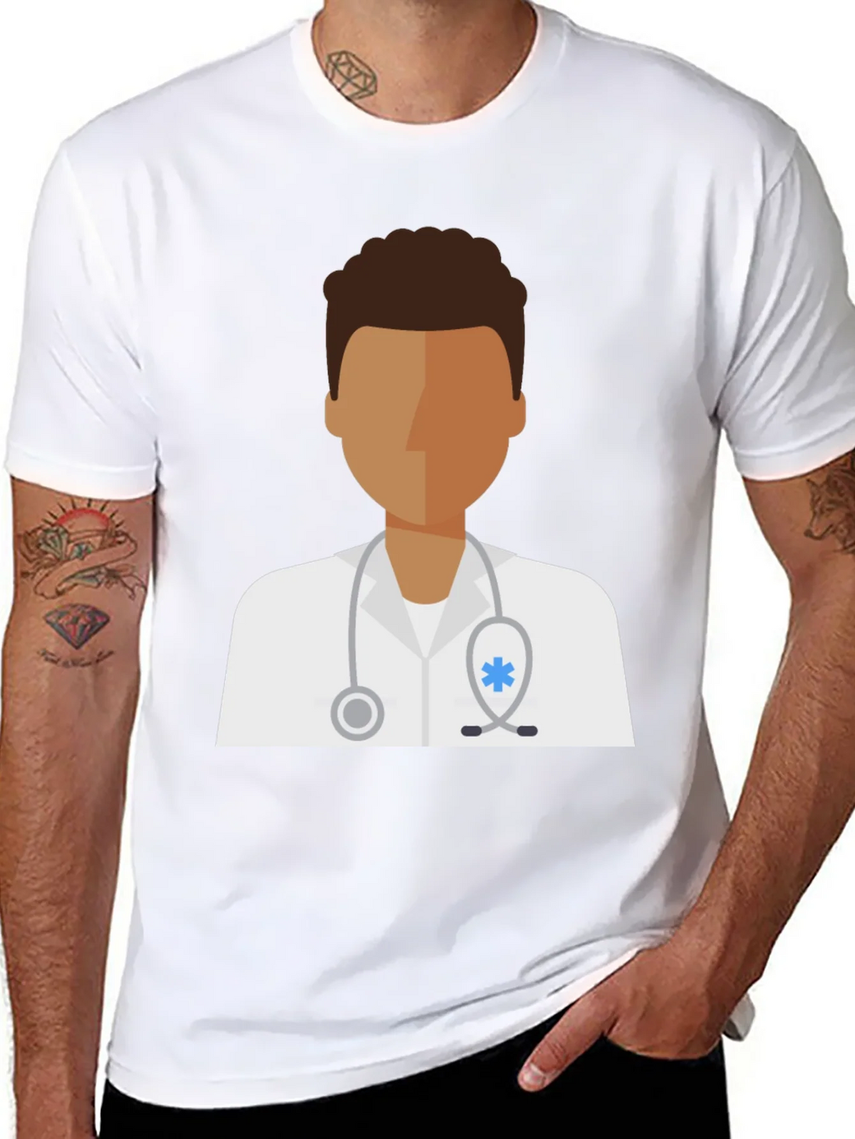Doctor Graphic Tee - Unisex Black Cotton T-Shirt product image 7