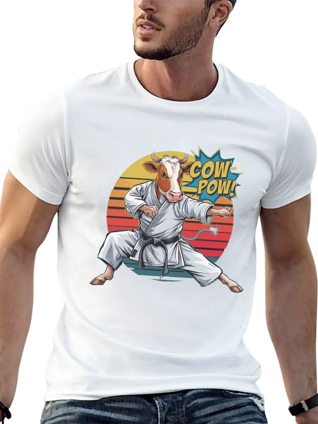 Cow Karate T-Shirt - Funny Animal Tee product image 12