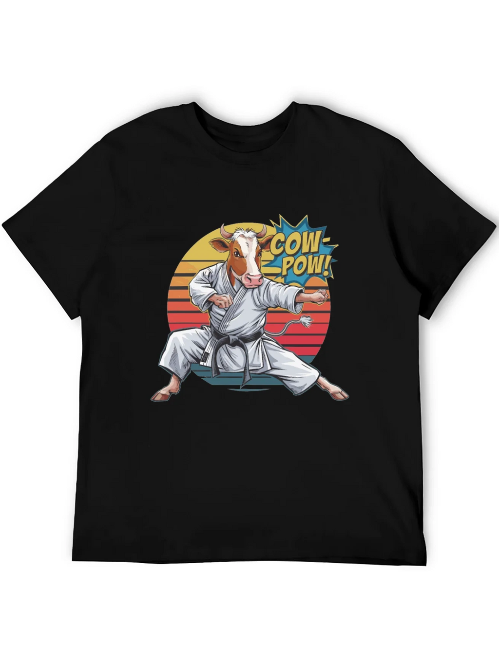 Cow Karate T-Shirt - Funny Animal Tee product image 5