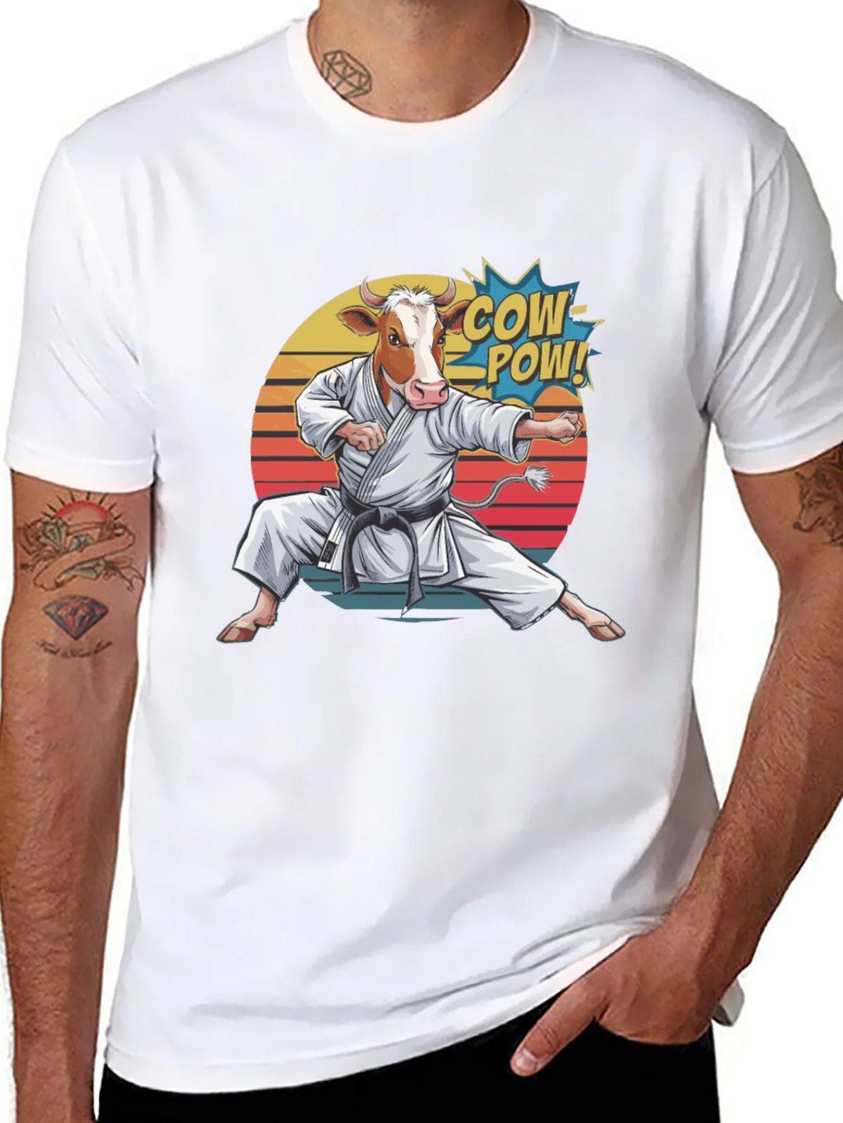 Cow Karate T-Shirt - Funny Animal Tee product image 7